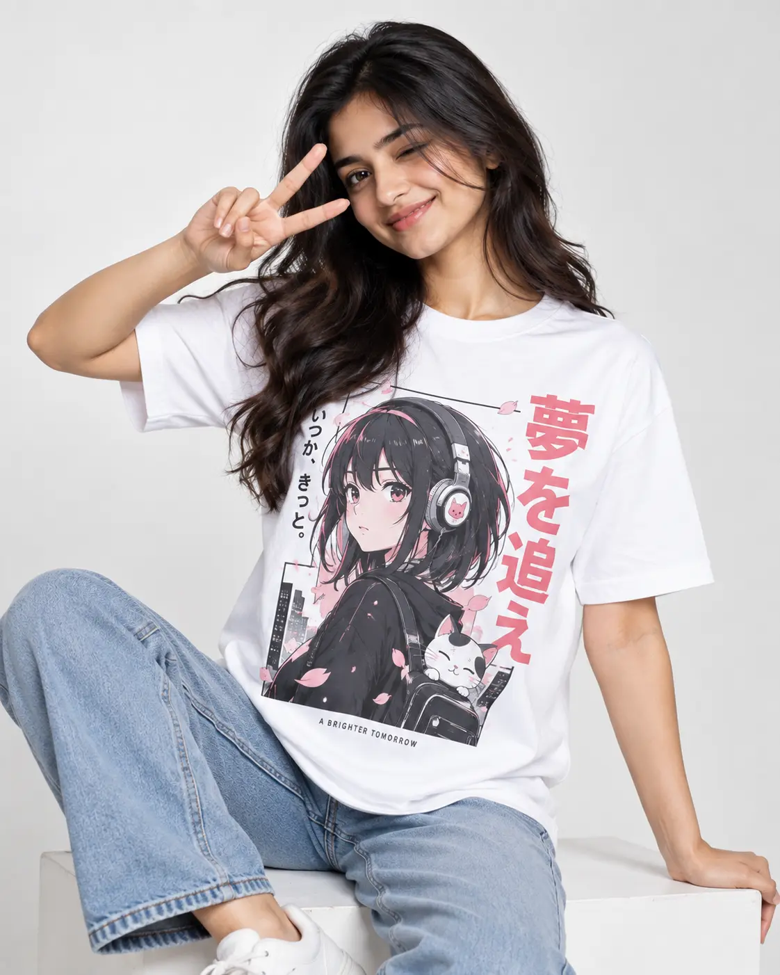 Yume Sakura Anime Graphic T-Shirt - Image 2