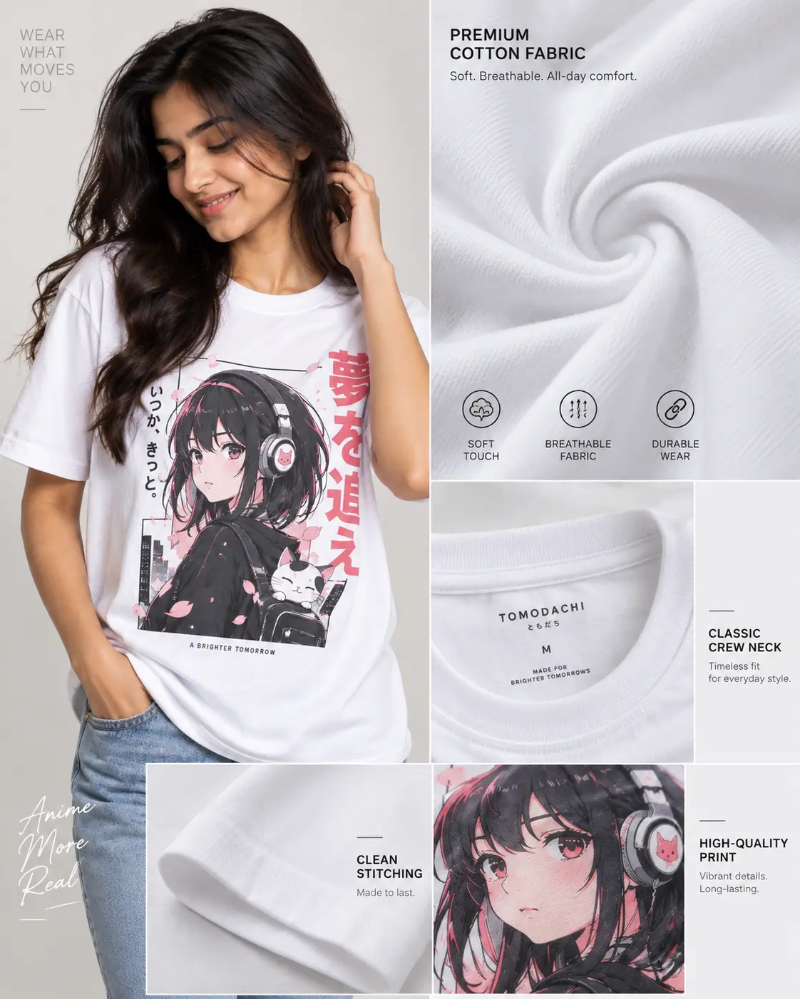 Yume Sakura Anime Graphic T-Shirt - Image 6