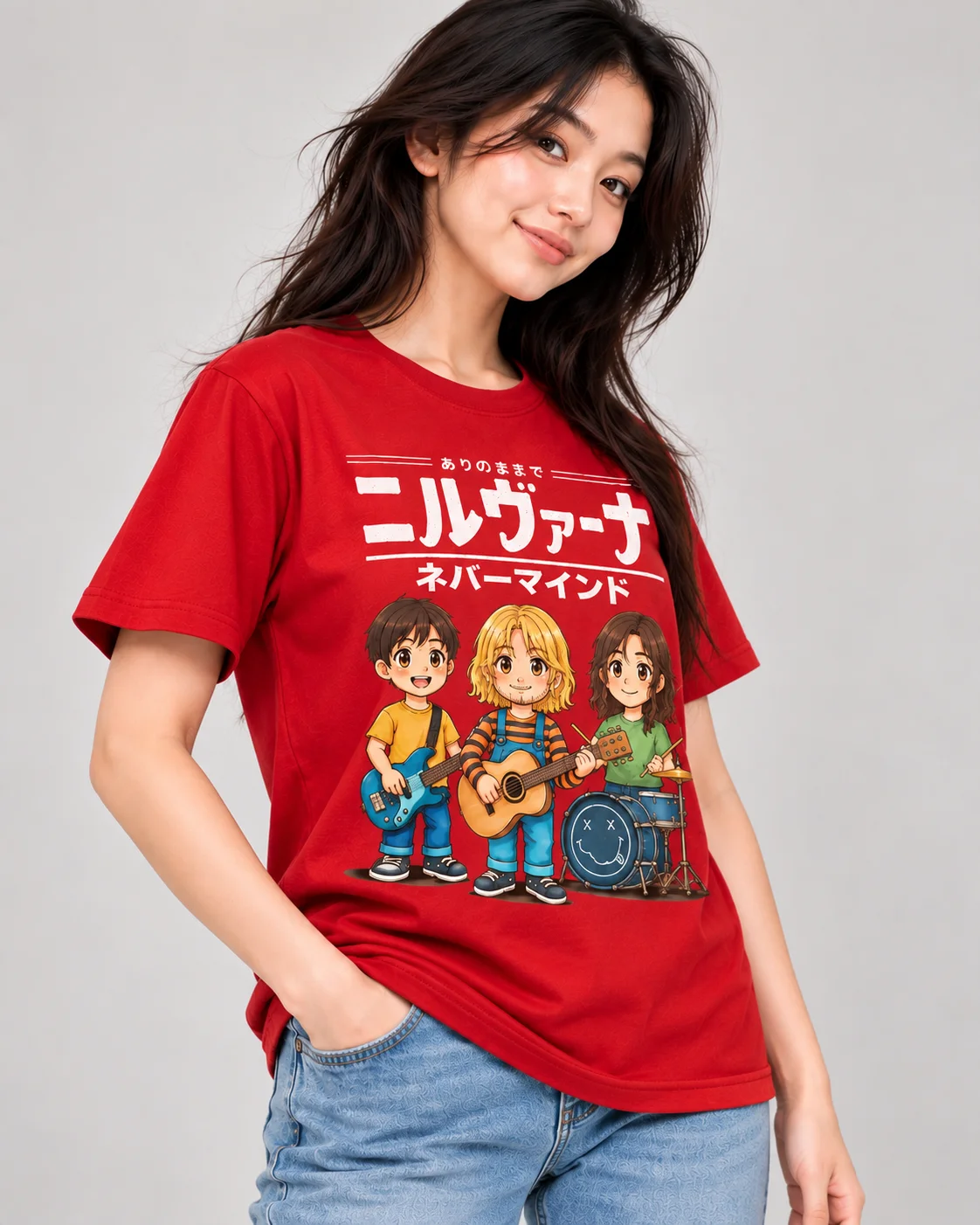 Anime Band Graphic Regular Fit T-Shirt for Women - Image 2