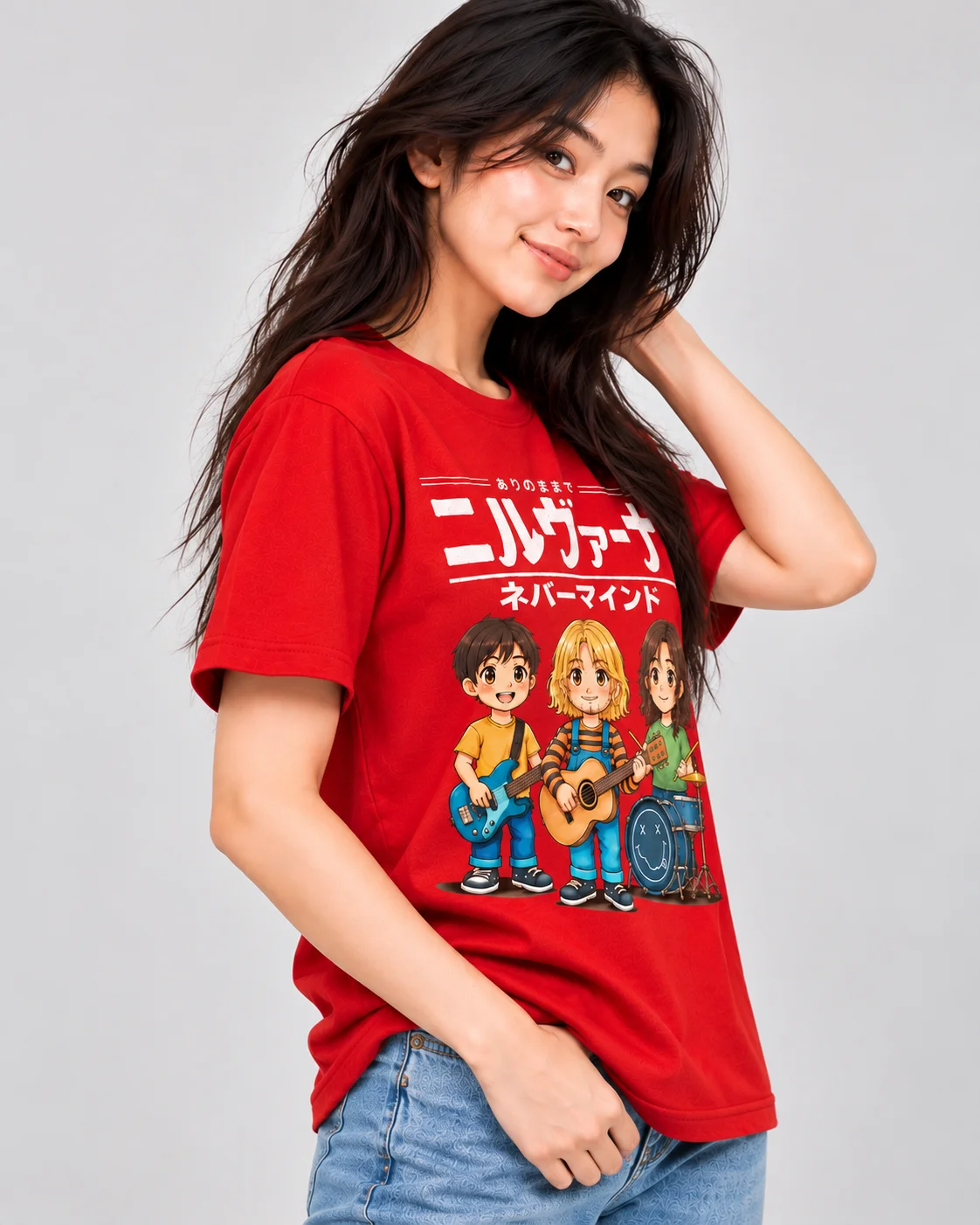 Anime Band Graphic Regular Fit T-Shirt for Women - Image 3