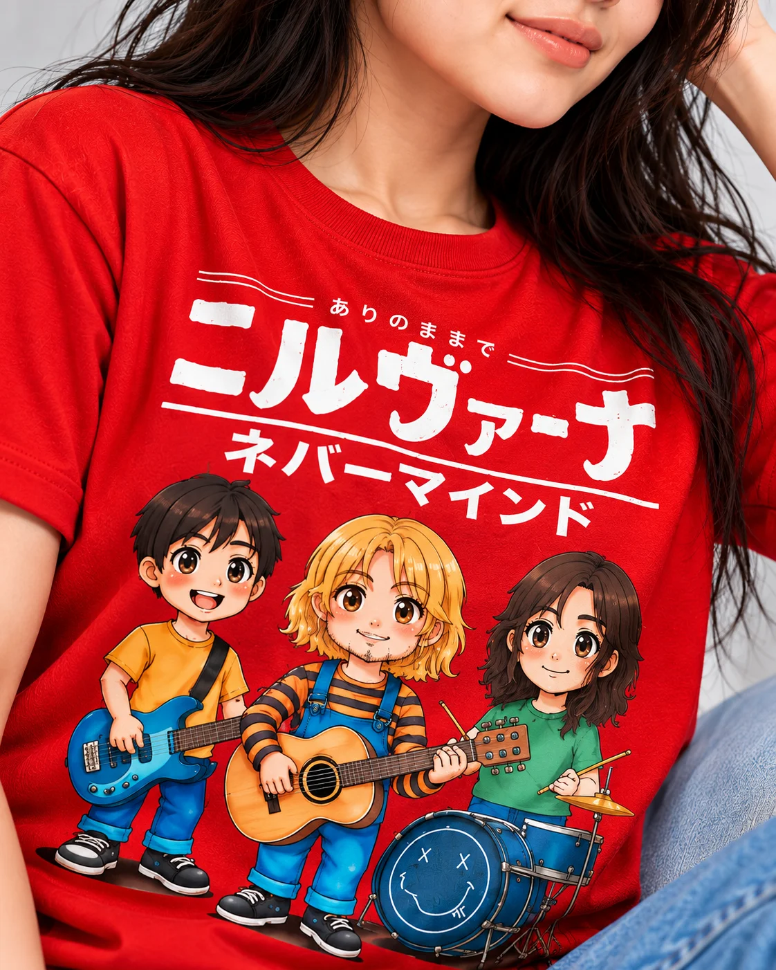 Anime Band Graphic Regular Fit T-Shirt for Women - Image 6