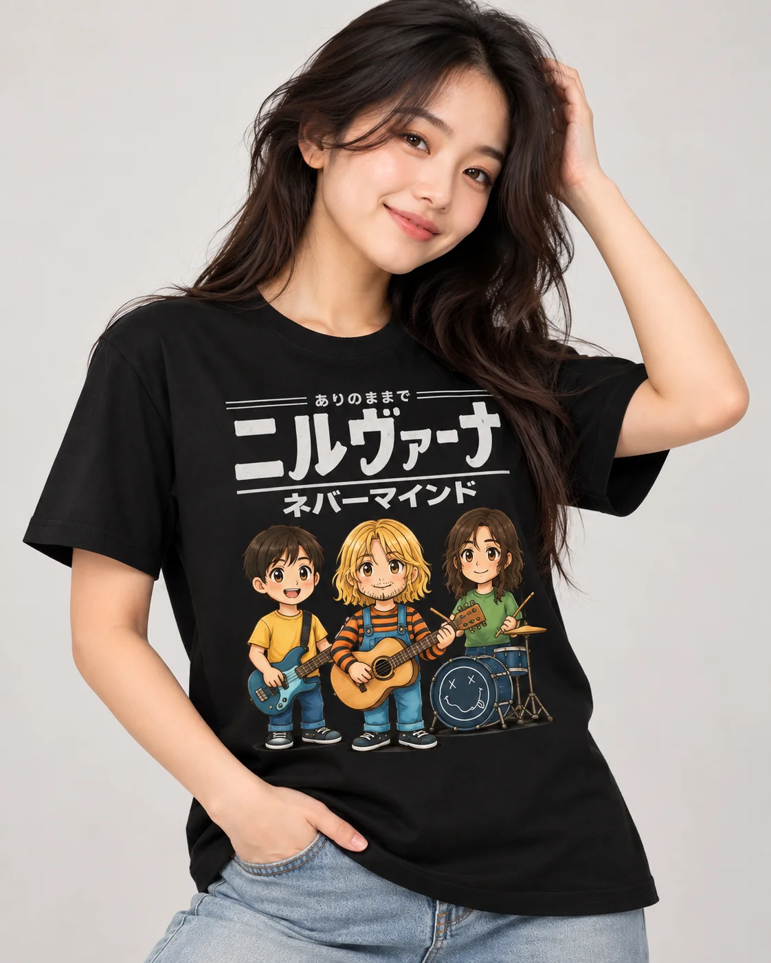 Anime Band Graphic Regular Fit T-Shirt for Women - Image 10