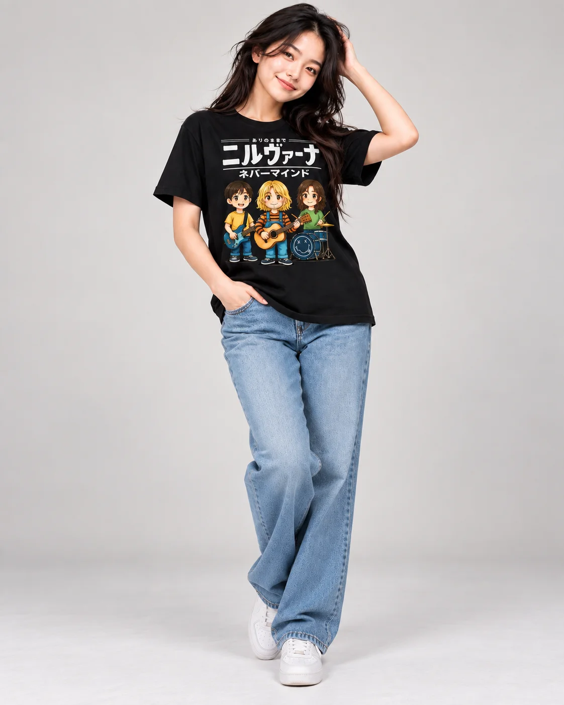 Anime Band Graphic Regular Fit T-Shirt for Women - Image 11