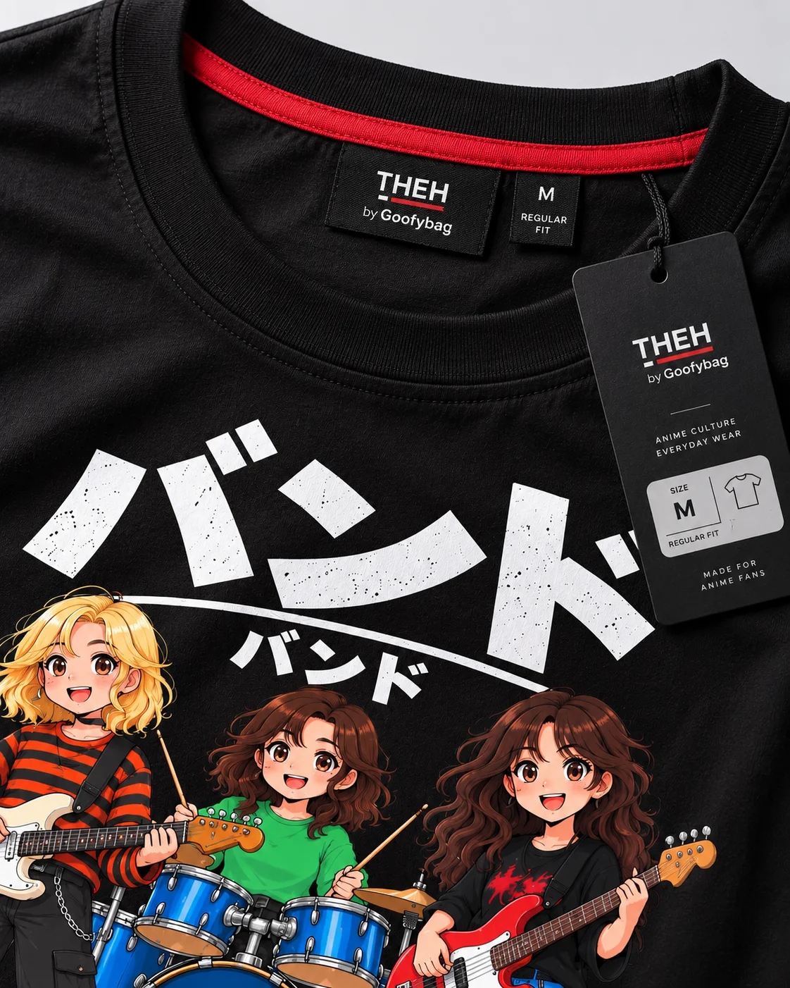 Band Anime Graphic T-Shirt for Women - Image 7