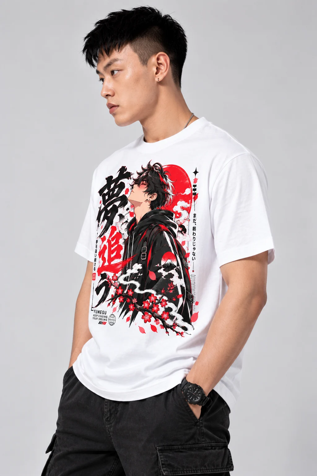 Keep Chasing Your Dreams Anime Graphic T-Shirt - Image 5
